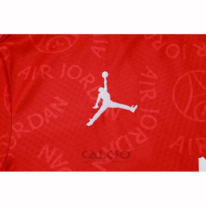 Tuta da Track Paris Saint-Germain Jordan Manica Corta 2024-2025 Rosso - Pantaloncini